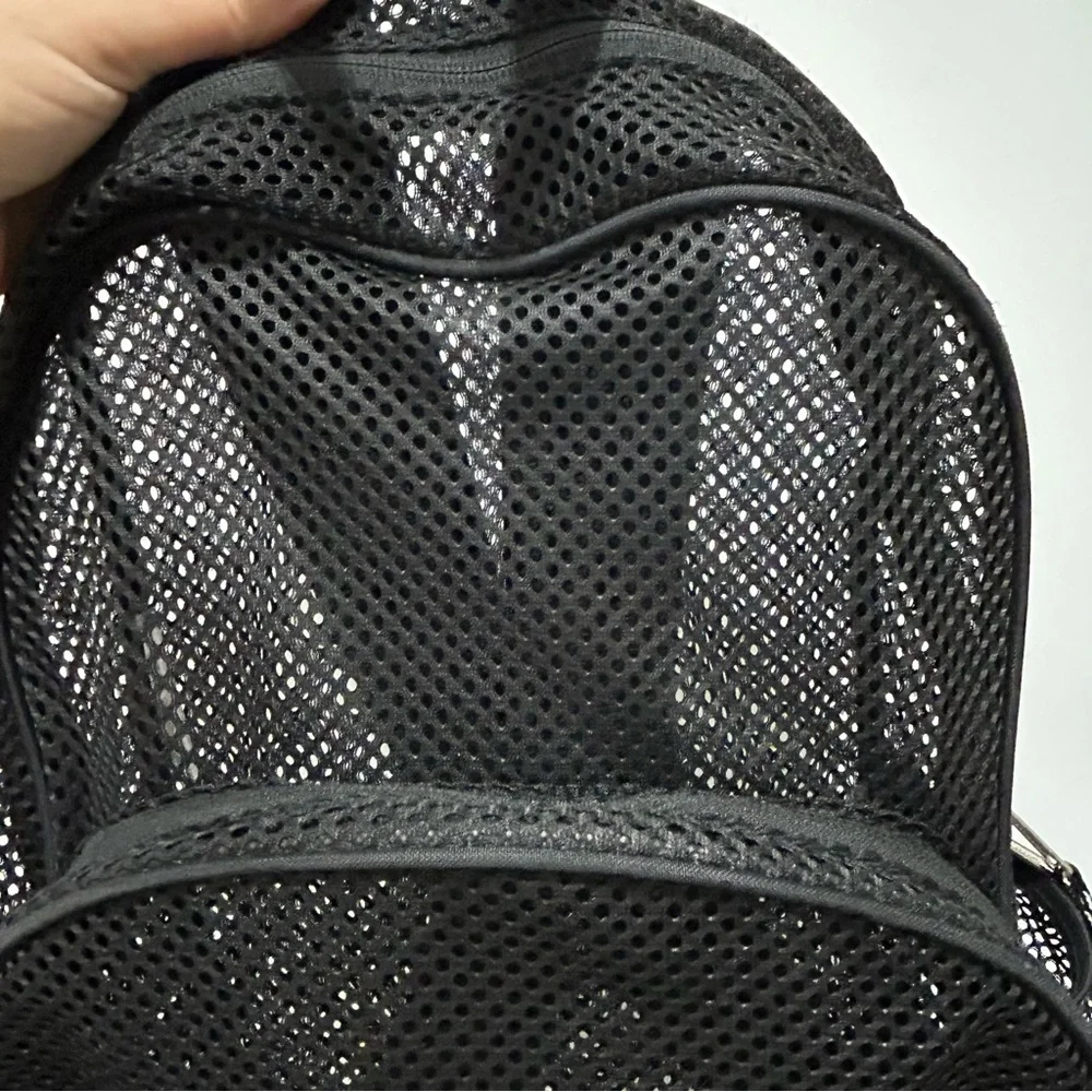 🆕 NWT Black Mesh Backpack